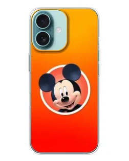 Чехол для iPhone 16 с картинкой «Mickey в круге»