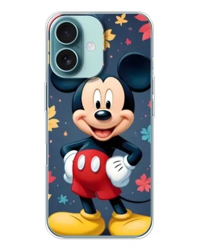 Чехол для iPhone 16 с картинкой «Осенний Mickey Mouse» Чехол для iPhone 16 с картинкой «Осенний Mickey Mouse»