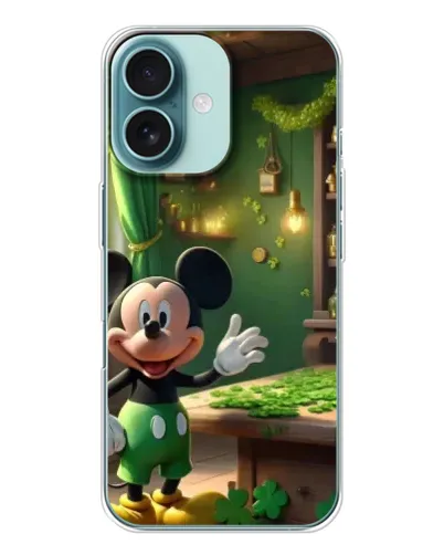 Чехол для iPhone 16 с картинкой «Микки в мастерской» Чехол для iPhone 16 с картинкой «Микки в мастерской»