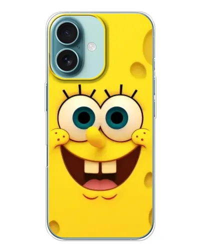 Чехол для iPhone 16 с картинкой «Губка Боб улыбка» Чехол для iPhone 16 с картинкой «Губка Боб улыбка»