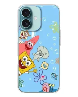 Чехол для iPhone 16 с картинкой «Веселые пузырьки»