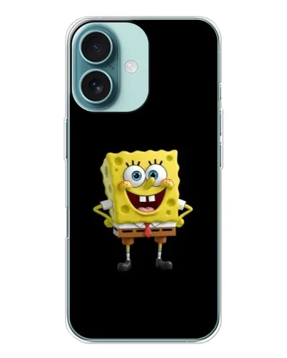 Чехол для iPhone 16 с картинкой «Классический Губка Боб» Чехол для iPhone 16 с картинкой «Классический Губка Боб»