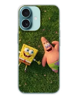 Чехол для iPhone 16 с картинкой «Друзья на лужайке» Чехол для iPhone 16 с картинкой «Друзья на лужайке»