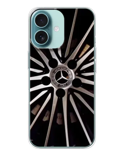 Чехол для iPhone 16 с картинкой «Диск Mercedes» Чехол для iPhone 16 с картинкой «Диск Mercedes»