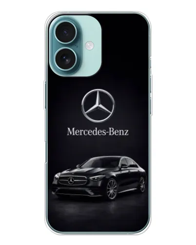Чехол для iPhone 16 с картинкой «Mercedes — решетка радиатора» Чехол для iPhone 16 с картинкой «Mercedes — решетка радиатора»