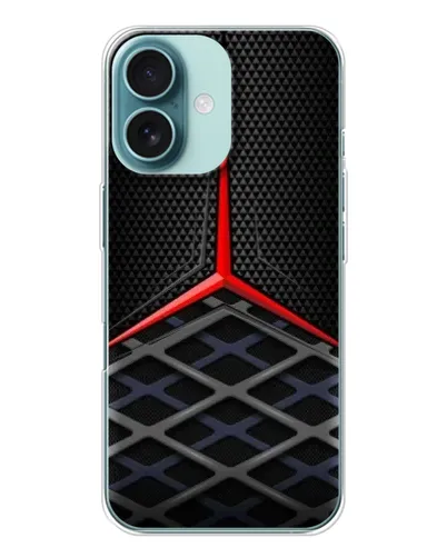 Чехол для iPhone 16 с картинкой «Mercedes Carbon Grid» Чехол для iPhone 16 с картинкой «Mercedes Carbon Grid»
