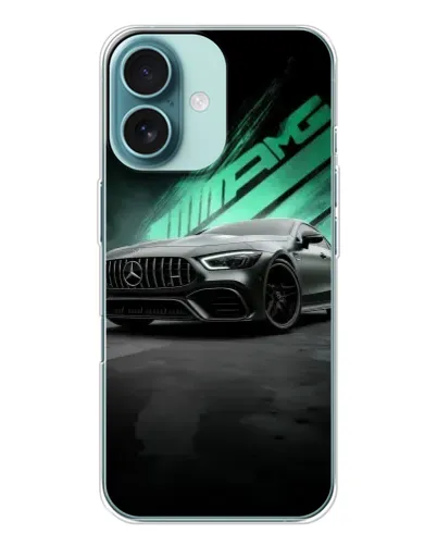Чехол для iPhone 16 с картинкой «Темный Mercedes AMG» Чехол для iPhone 16 с картинкой «Темный Mercedes AMG»