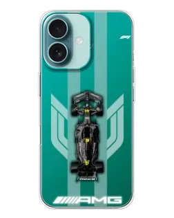 Чехол для iPhone 16 с картинкой «Mercedes AMG Petronas»