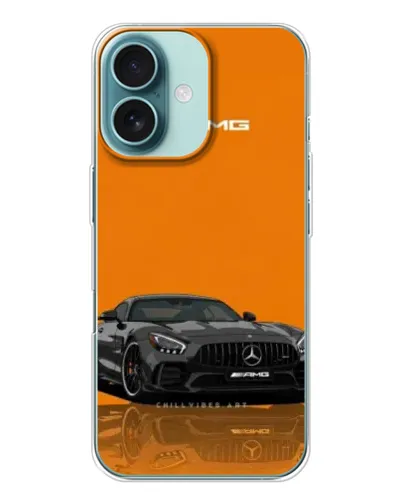 Чехол для iPhone 16 с картинкой «Оранжевый Mercedes AMG» Чехол для iPhone 16 с картинкой «Оранжевый Mercedes AMG»