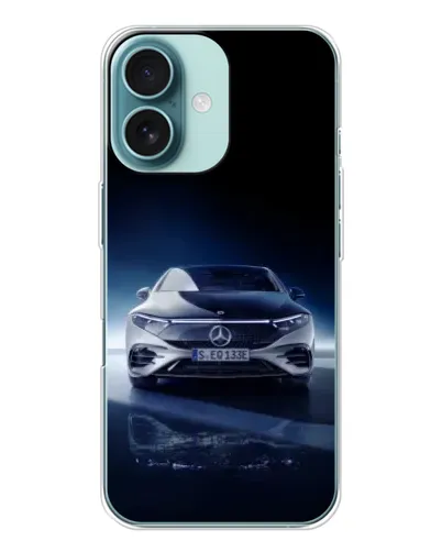 Чехол для iPhone 16 с картинкой «Ночной Mercedes EQ» Чехол для iPhone 16 с картинкой «Ночной Mercedes EQ»