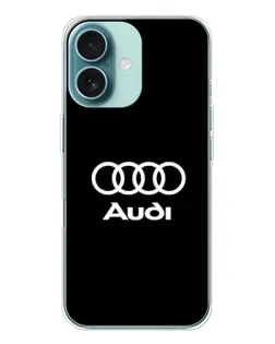 Чохол для iPhone 16 з картинкою «Класичне лого Audi»