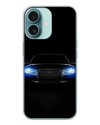Чехол для iPhone 16 с картинкой «Audi в неоне»