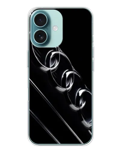 Чехол для iPhone 16 с картинкой «Audi — абстрактные кольца»
