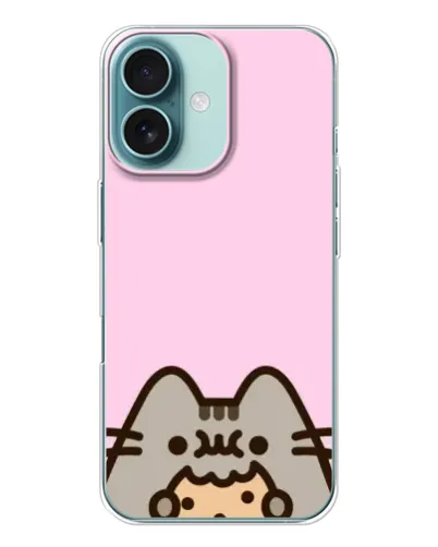 Чехол для iPhone 16 с картинкой «Pusheen и печенье» Чехол для iPhone 16 с картинкой «Pusheen и печенье»