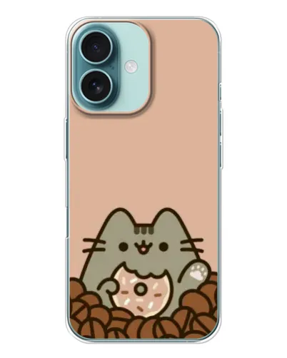 Чехол для iPhone 16 с картинкой «Кофейный Пушин» Чехол для iPhone 16 с картинкой «Кофейный Пушин»