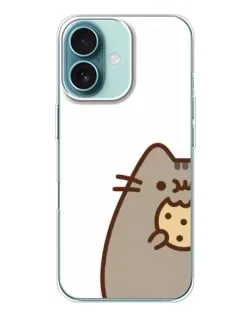 Чехол для iPhone 16 с картинкой «Пушин с печеньем»
