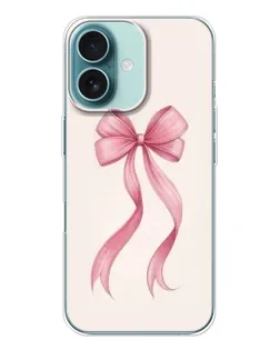 Чехол для iPhone 16 с картинкой «Розовый бант»
