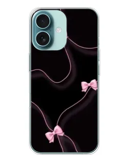 Чехол для iPhone 16 с картинкой «Розовые ленты»