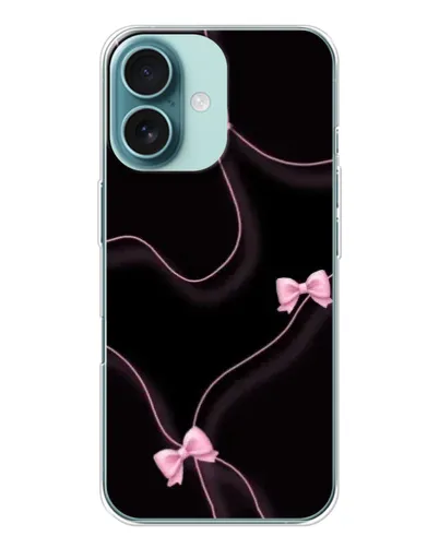Чехол для iPhone 16 с картинкой «Розовые ленты» Чехол для iPhone 16 с картинкой «Розовые ленты»