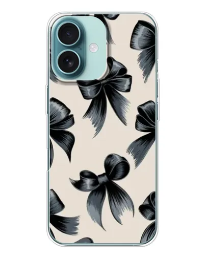 Чехол для iPhone 16 с картинкой «Банты Coquette» Чехол для iPhone 16 с картинкой «Банты Coquette»