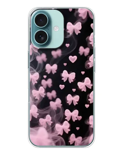 Чехол для iPhone 16 с картинкой «Неоновое кружево» Чехол для iPhone 16 с картинкой «Неоновое кружево»