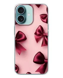 Чехол для iPhone 16 с картинкой «Бордовый атлас»