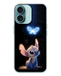 Чехол для iPhone 16 с картинкой «Сияющий Стич»