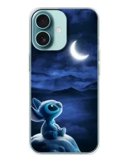 Чехол для iPhone 16 с картинкой «Лунная ночь Стича»