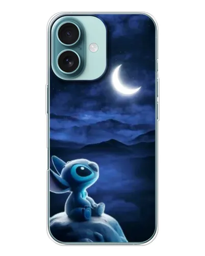Чехол для iPhone 16 с картинкой «Лунная ночь Стича»
