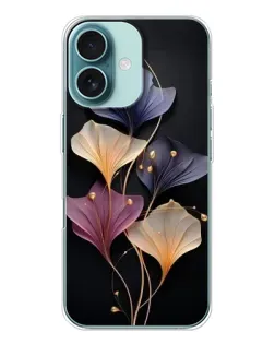Чехол для iPhone 16 с картинкой «Лиловые цветы грации»