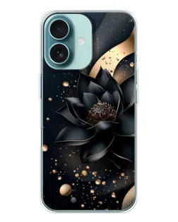 Чехол для iPhone 16 с картинкой «Черный лотос»