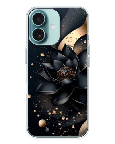 Чехол для iPhone 16 с картинкой «Черный лотос»