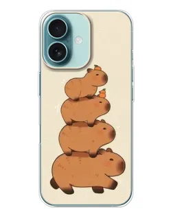 Чохол для iPhone 16 з картинкою «Вежа з капібар» Чохол для iPhone 16 з картинкою «Вежа з капібар»