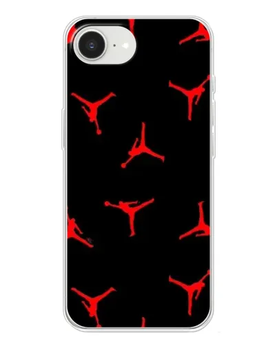 Чехол для iPhone 16e с картинкой «Jordan Red Pattern» Чехол для iPhone 16e с картинкой «Jordan Red Pattern»