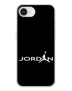 Чехол для iPhone 16e с картинкой «Jordan White Logo»