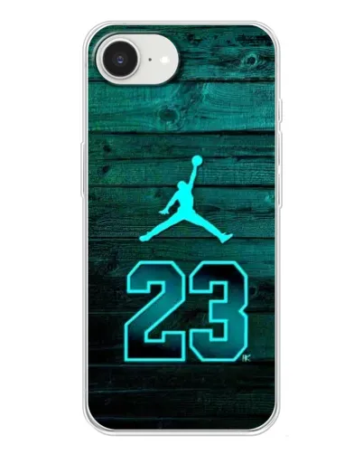 Чехол для iPhone 16e с картинкой «Jordan Cyan 23» Чехол для iPhone 16e с картинкой «Jordan Cyan 23»