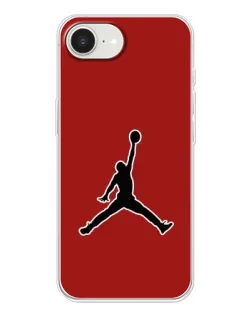 Чехол для iPhone 16e с картинкой «Jordan Red Back»