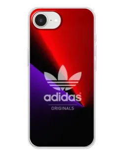 Чехол для iPhone 16e с картинкой «Adidas Red Neon» Чехол для iPhone 16e с картинкой «Adidas Red Neon»