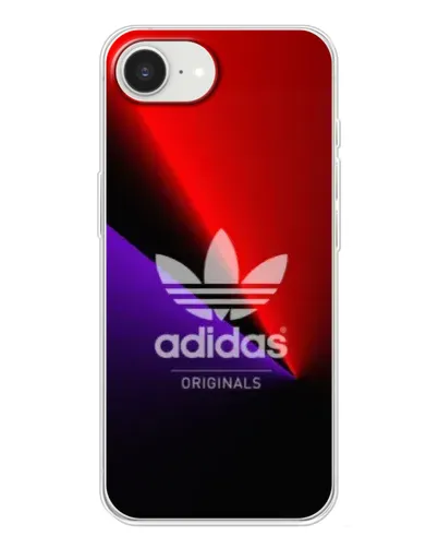 Чехол для iPhone 16e с картинкой «Adidas Red Neon» Чехол для iPhone 16e с картинкой «Adidas Red Neon»