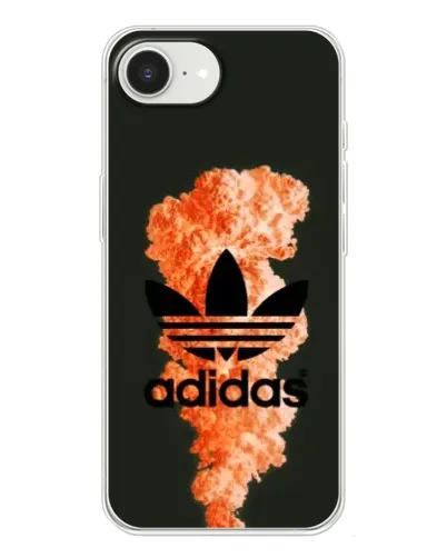 Чехол для iPhone 16e с картинкой «Оранжевый дым Adidas» Чехол для iPhone 16e с картинкой «Оранжевый дым Adidas»