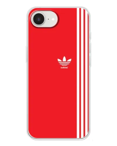 Чехол для iPhone 16e с картинкой «Красный минимализм Adidas» Чехол для iPhone 16e с картинкой «Красный минимализм Adidas»