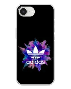 Чехол для iPhone 16e с картинкой «Взрыв красок Adidas»