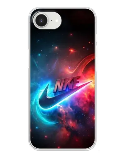 Чехол для iPhone 16e с картинкой «Огненный логотип Nike» Чехол для iPhone 16e с картинкой «Огненный логотип Nike»