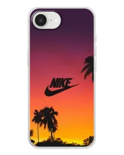 Чехол для iPhone 16e с картинкой «Nike на закате солнца»