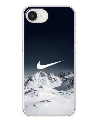 Чехол для iPhone 16e с картинкой «Nike — зимние горы» Чехол для iPhone 16e с картинкой «Nike — зимние горы»