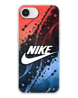 Чехол для iPhone 16e с картинкой «Градиентный принт Найк»