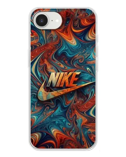 Чехол для iPhone 16e с картинкой «Nike в абстракции» Чехол для iPhone 16e с картинкой «Nike в абстракции»