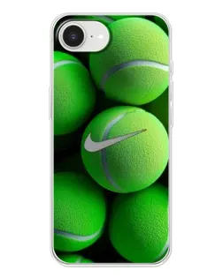 Чехол для iPhone 16e с картинкой «Теннисные мячи Найк»