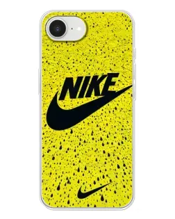 Чехол для iPhone 16e с картинкой «Желтый текстурный Nike»