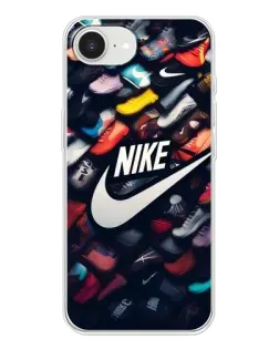 Чехол для iPhone 16e с картинкой «Коллекция кроссовок Nike»